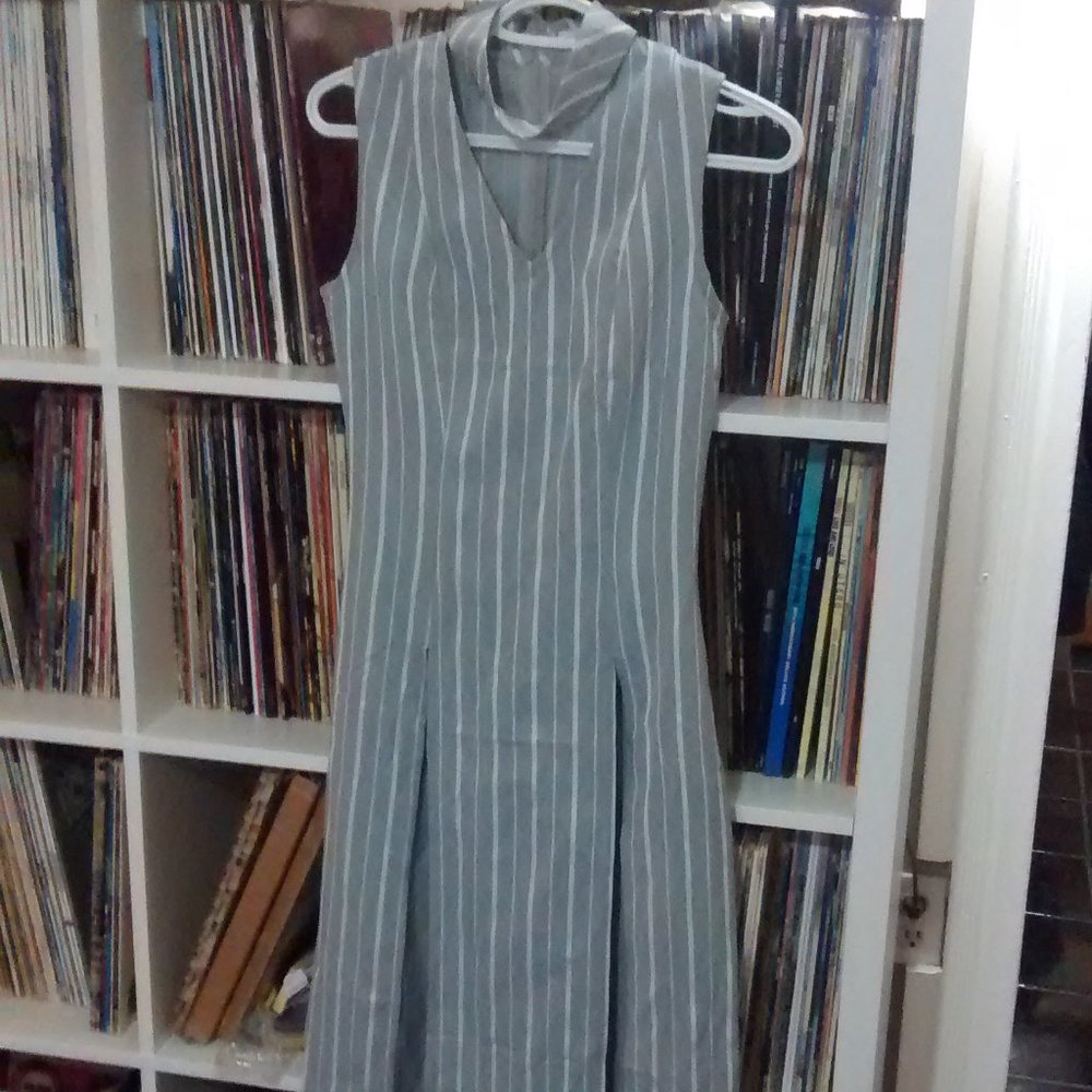 White | Closet pinstripe maxi dress